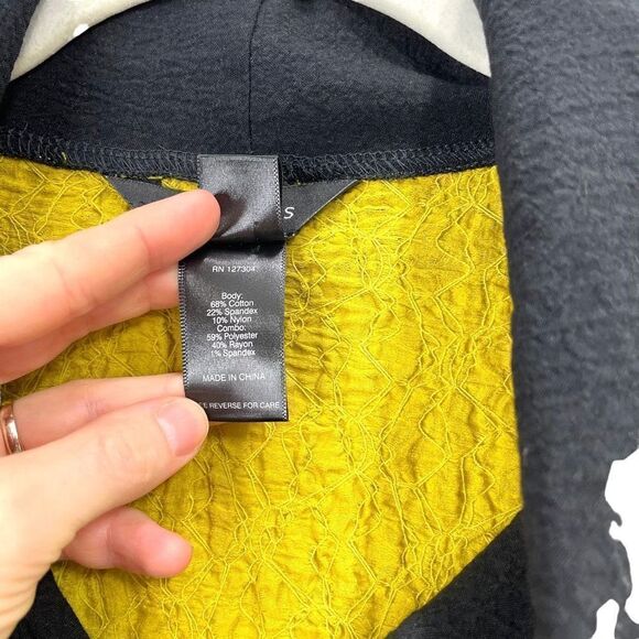 Ali Miles crinkle texture cowl neck tunic top Size L‎ boho lagenlook - Picture 3 of 6